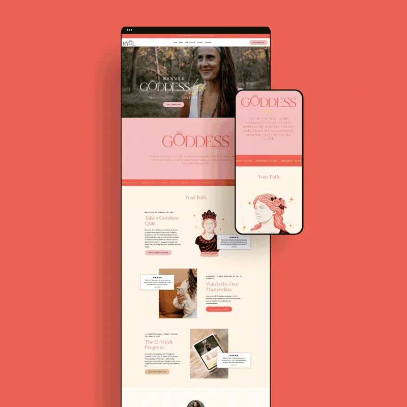 Recent Daytime Design Co. client work — brand and web projects cycling through
